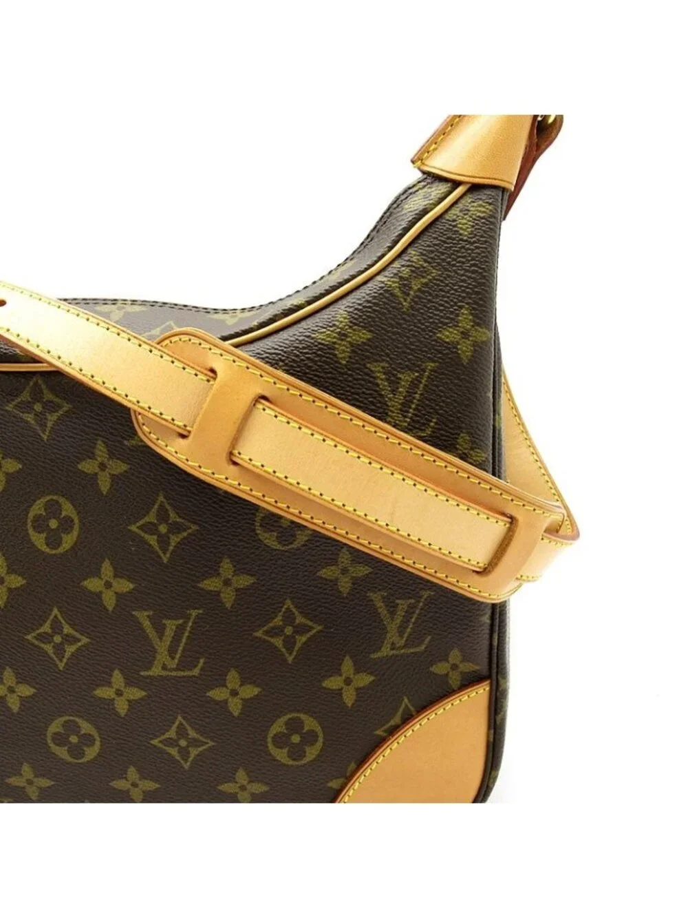 Louis Vuitton Boulogne 30 Monogram Shoulder Bag Brown